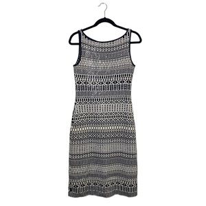 St. John Couture Shimmer Knit Sleeveless Sheath Dress